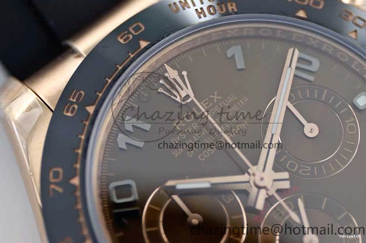 Steel 116515 Best RG Oysterflex A7750 904L Dial Edition Daytona Strap 1:1 on TWF Brown Roman 0419